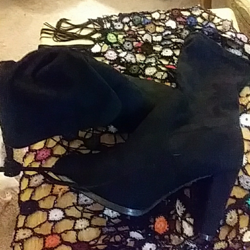High heel booties